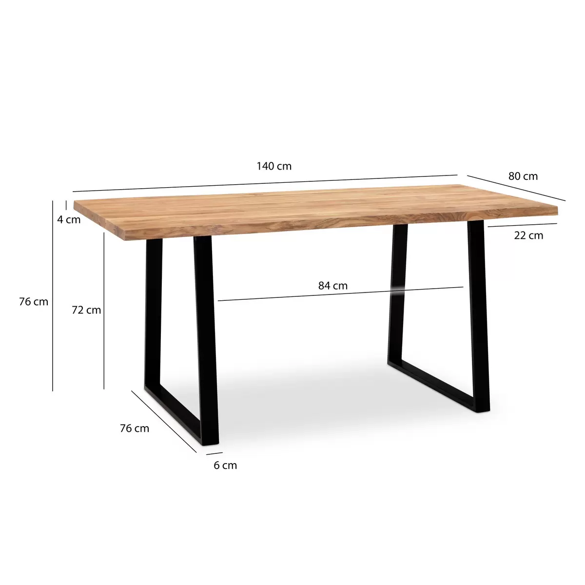 Schreibtisch Almada braun,schwarz