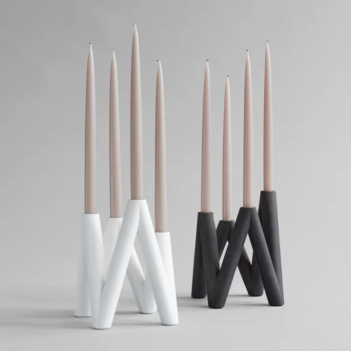 101 Copenhagen - W Kerzenhalter, bone white