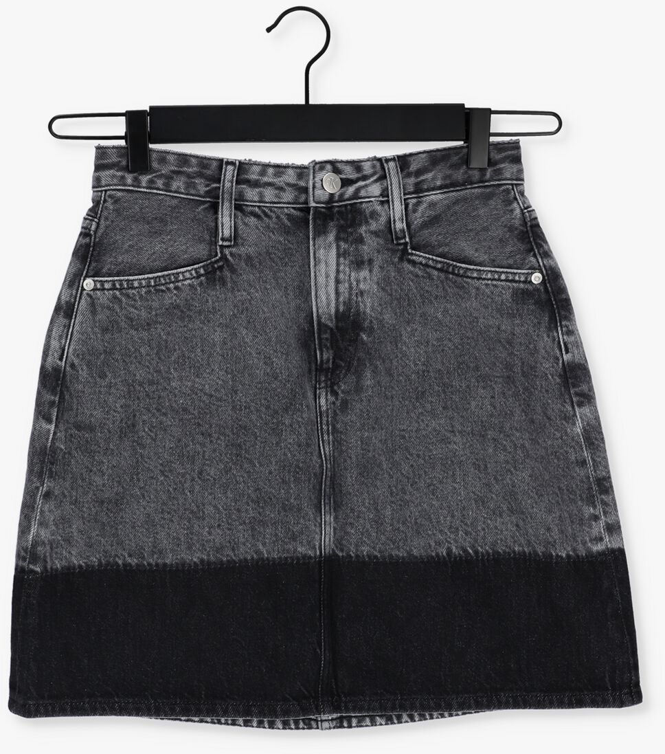 CALVIN KLEIN donkergrijze calvin klein  a-line utility mini skirt