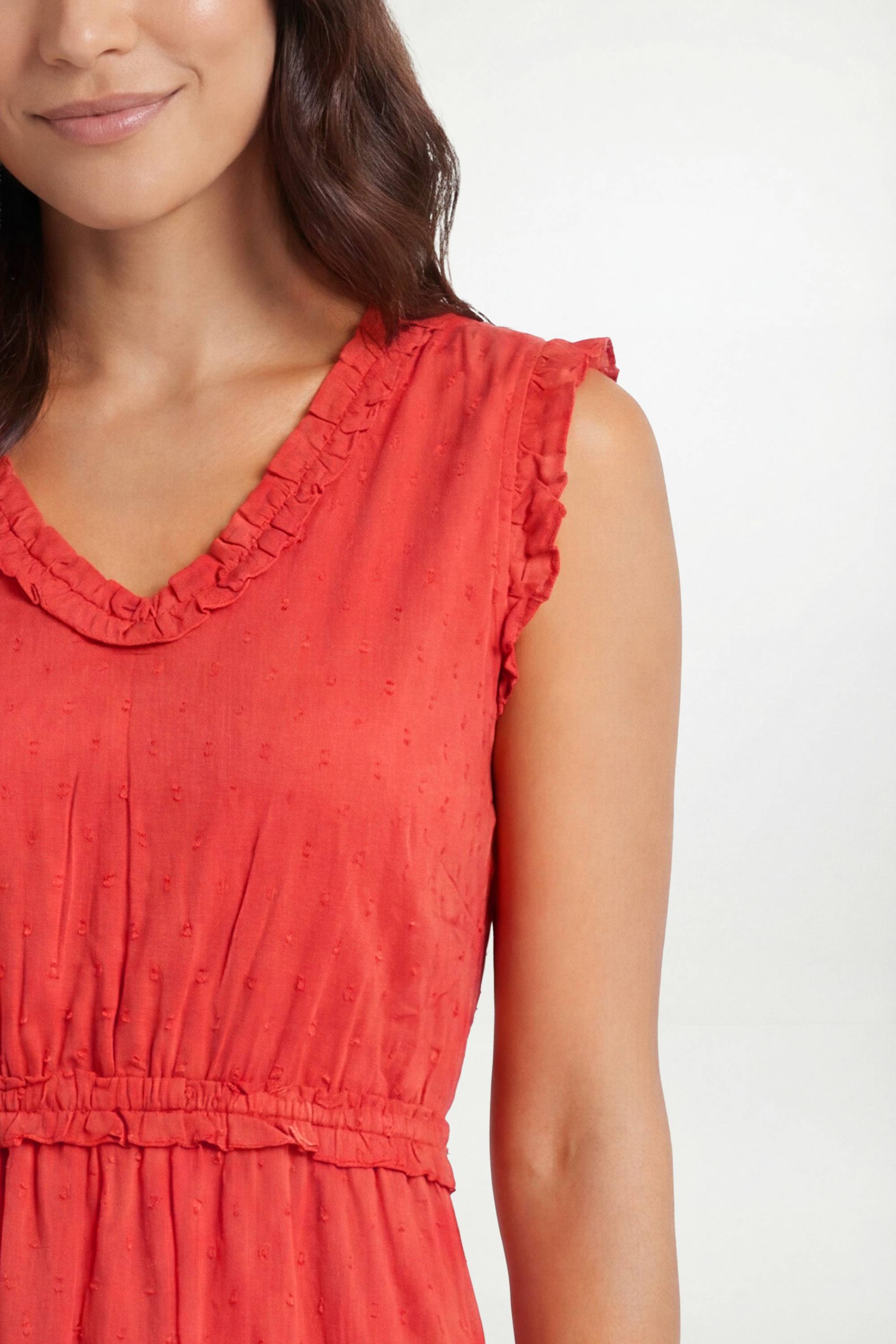Wallis Robe Maxi En Coton Dobby D'été