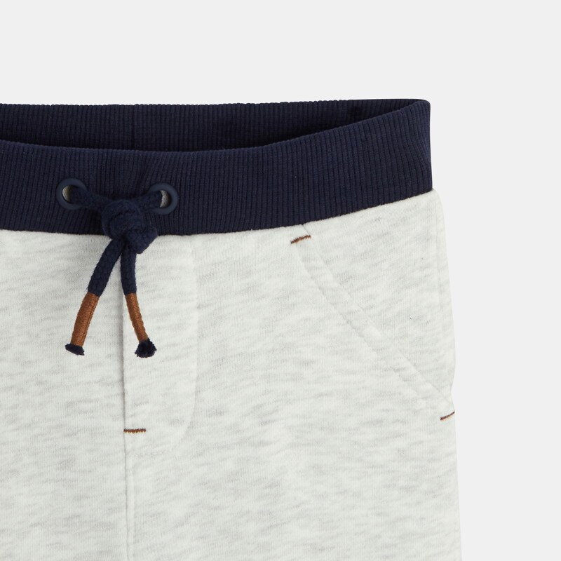 Pantalon jogging blanc bébé garçon Blanc