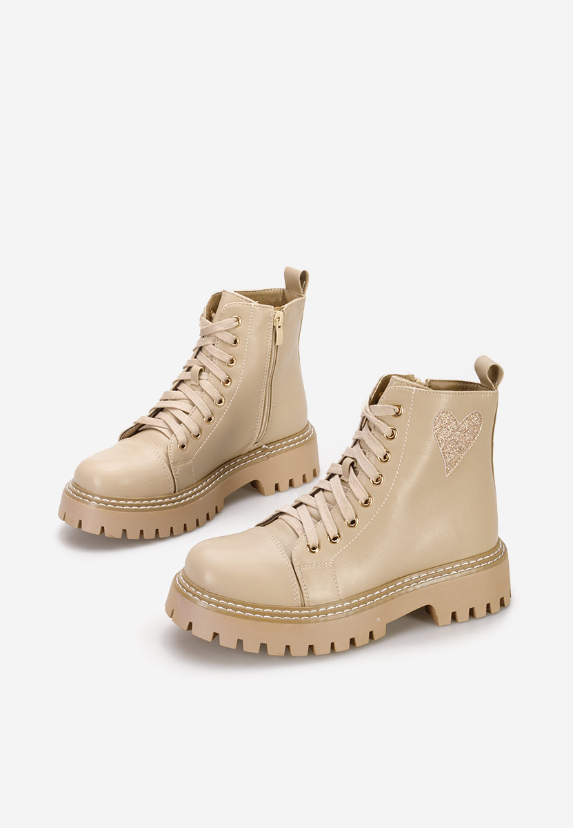 Bottines à lacets femme kaki Catherines