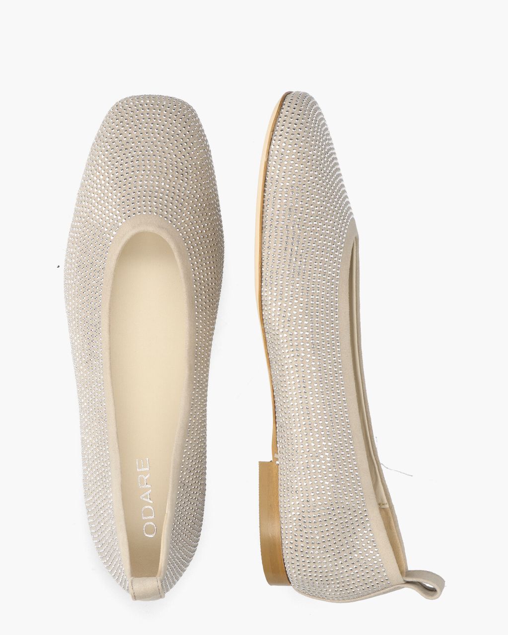 Odare Agata Lichtgrijs/Zilver Damesballerina's
