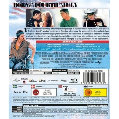 Født den 4. juli - Born on the Fourth of JulyBlu-Ray