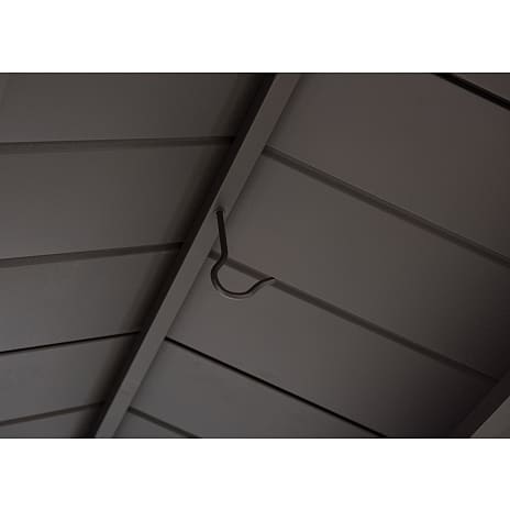 Aspe grillpavillon 244 x 153 cm - brun stålstel
