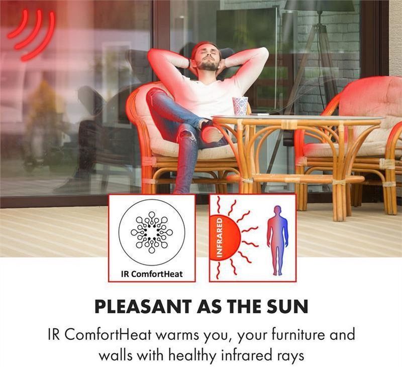 Klarstein - Cosmic Beam Smart 30 - Infraroodverwarming - 3000W - Met Wifi-App Bediening