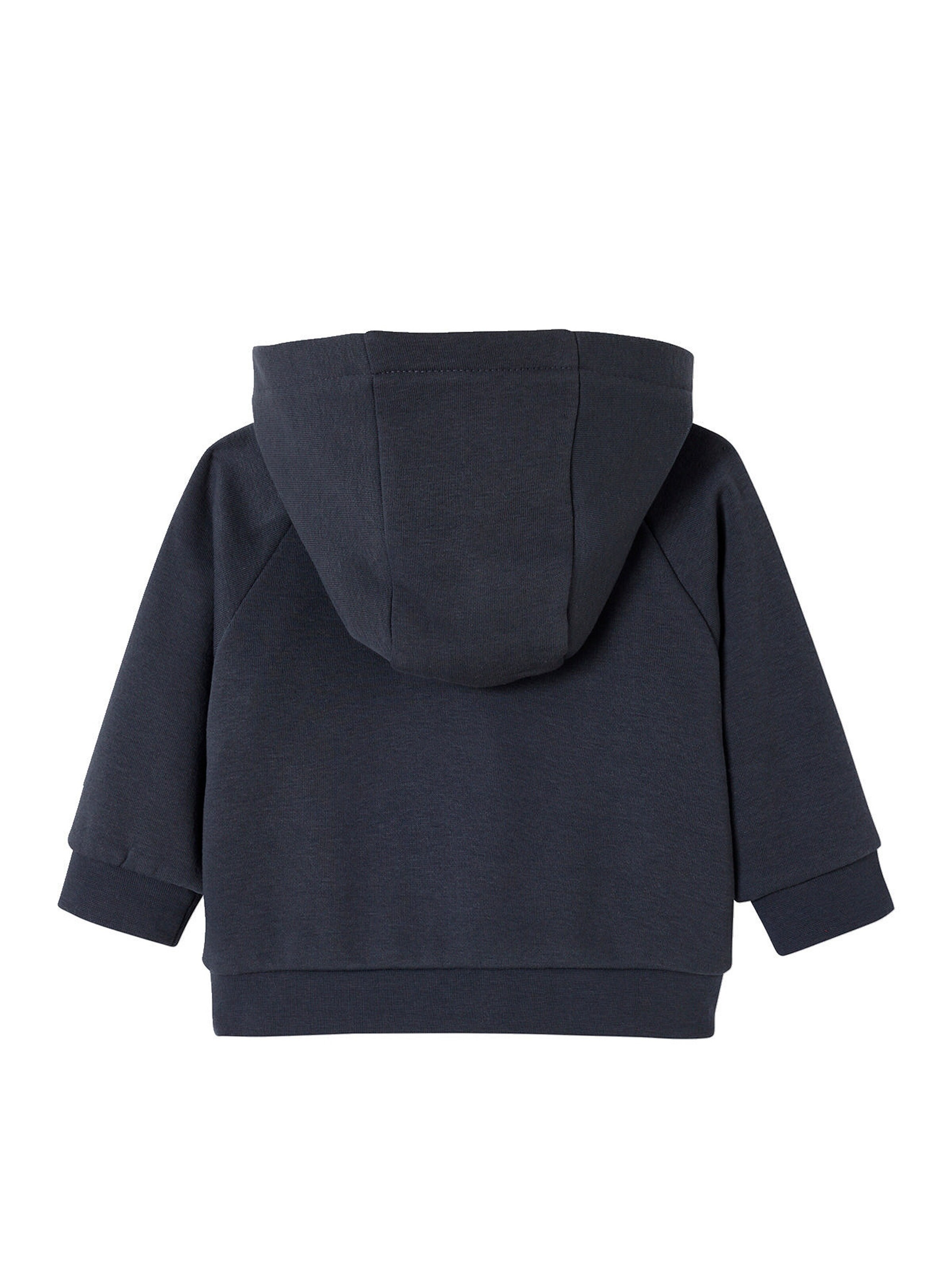 Vertbaudet Baby Kapuzensweatjacke mit Reißverschluss, Recycling-Polyester schieferblau