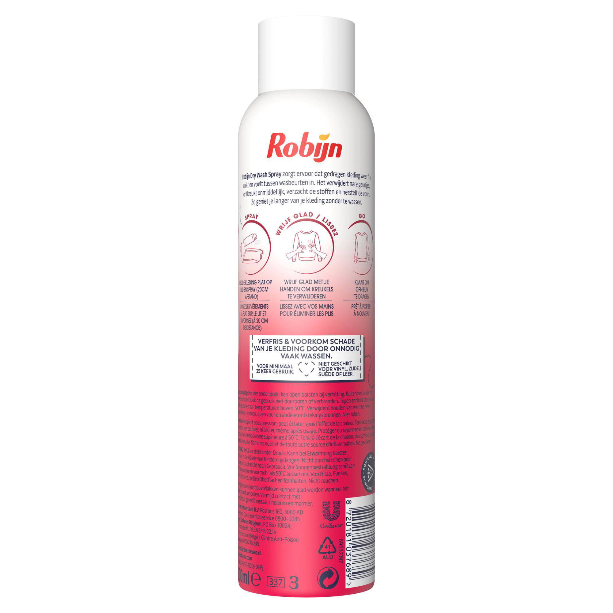 Robijn dry wash spray Pink Sensation - 6 x 200 ml