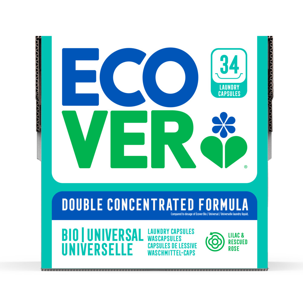 Ecover Wascapsules Universal Lilac & Rescued Rose34 stuks