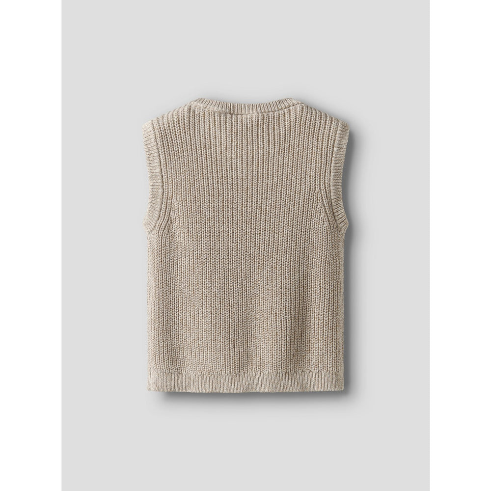 Køb Lil'Atelier Oxford Tan Melange Nmmrokko Strik Vest Lil