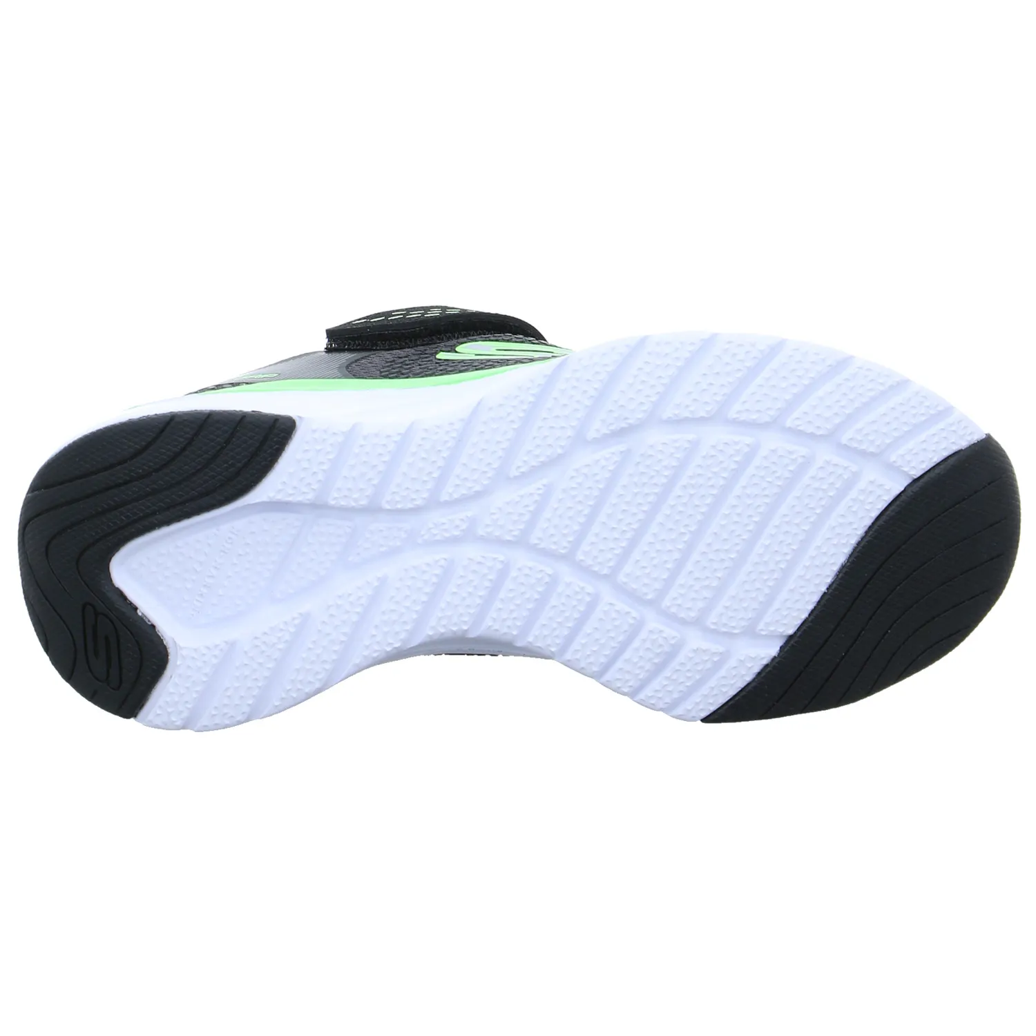 SKECHERS Jungen-Halbschuh Klett Schwarz Textil  Sneaker Waterproof