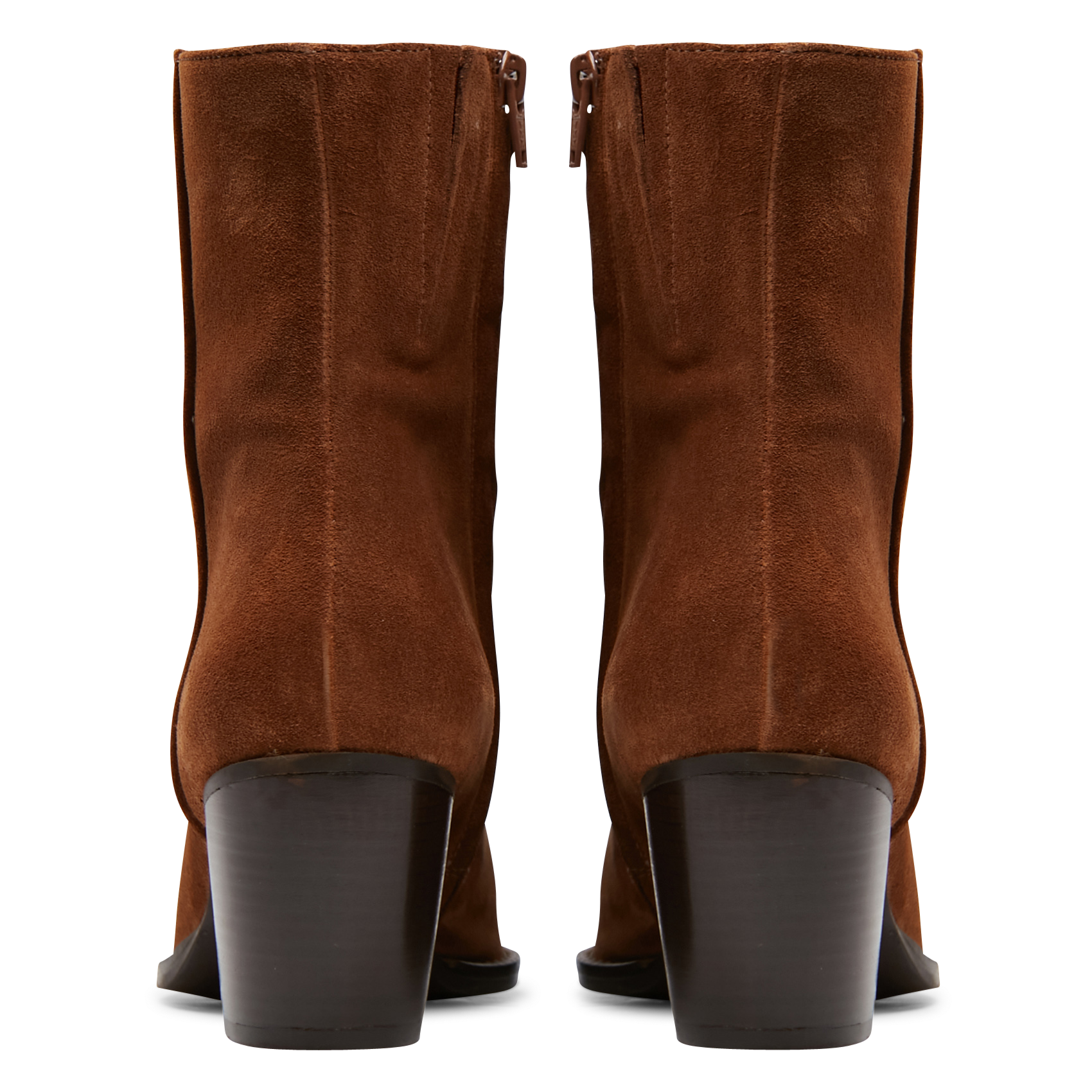 DIODE - Bottine en cuir velours | Marron