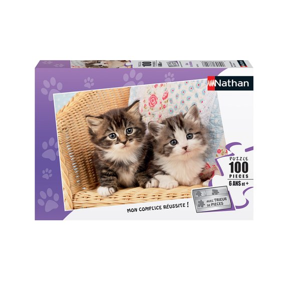 Puzzle 100 pièces - Duo de chatons