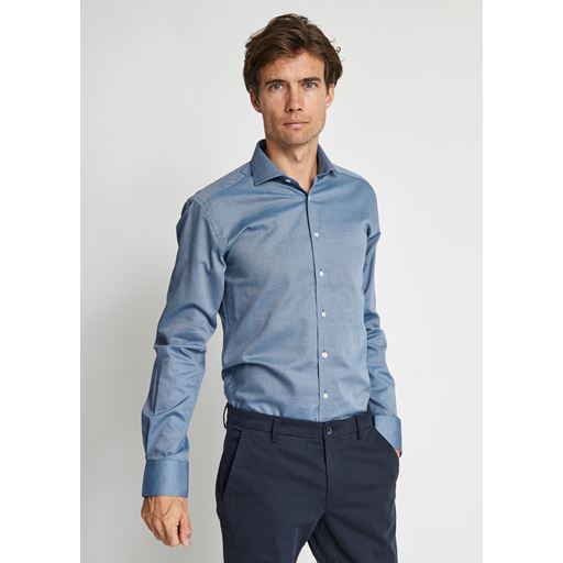 Bruun & Stengade Langærmet Skjorte, Blue, 38