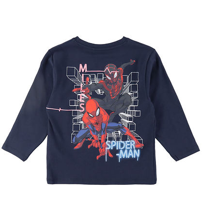 Name It Bluse - NmmJacinto Spider-Man - Navy Blazer m. Print