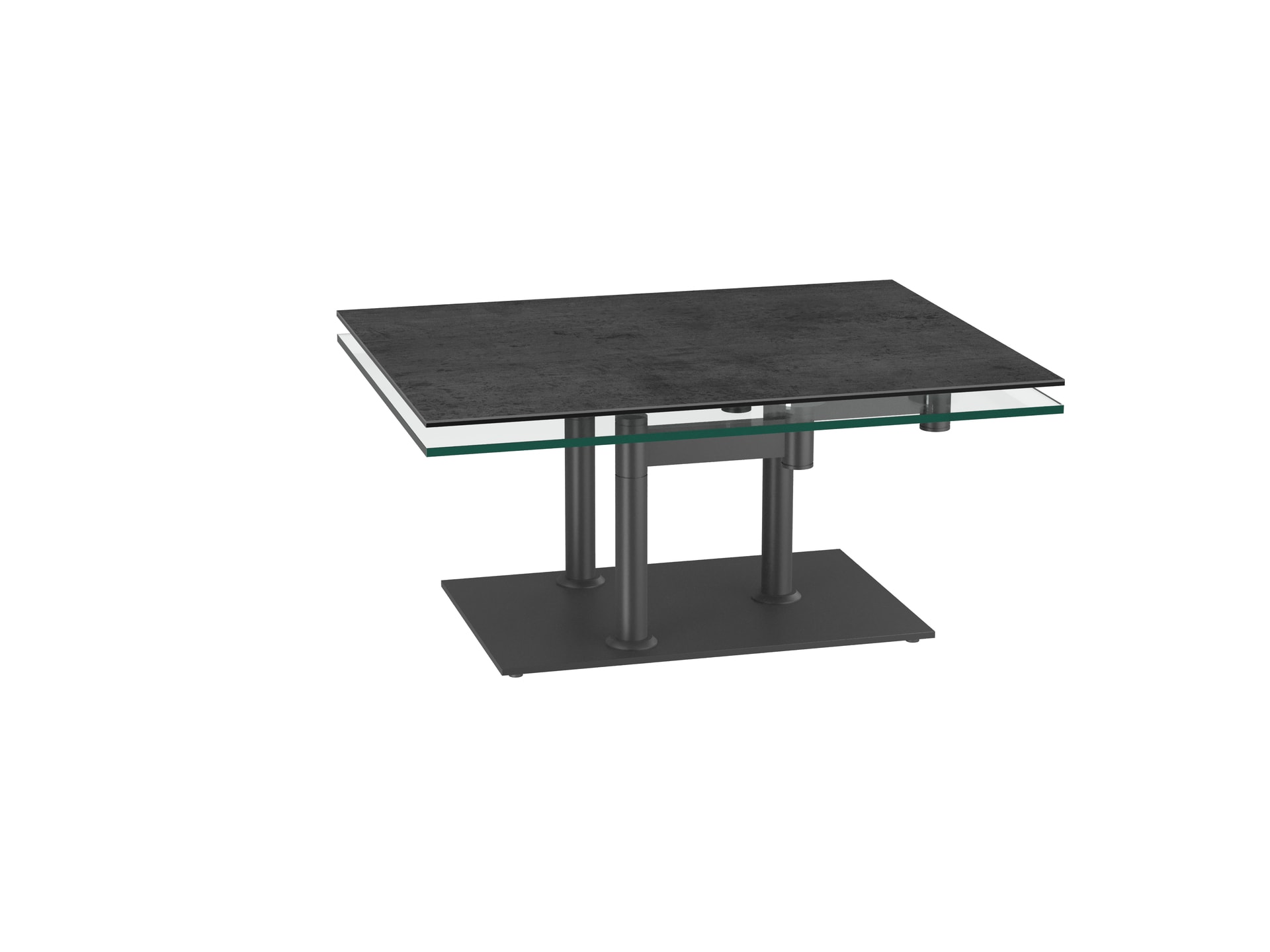 Puro Couchtisch OPERA 90(150) x 60 cm titan
