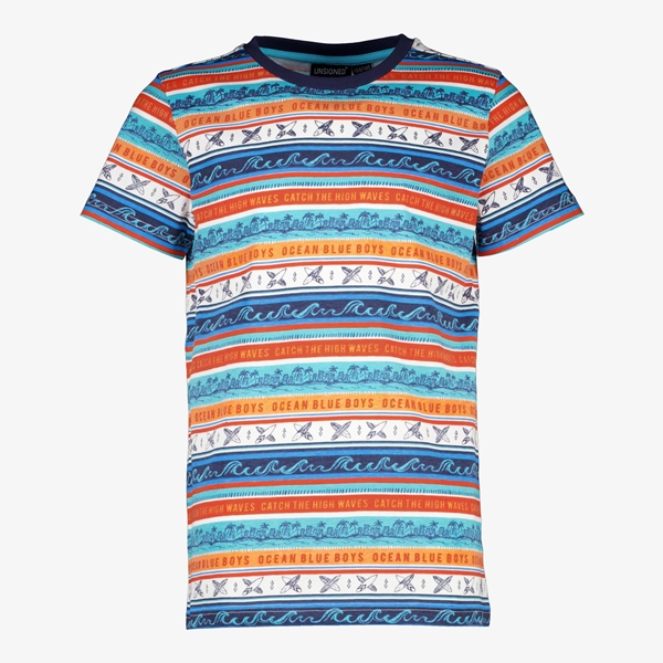 Unsigned jongens T-shirt met streepjesprint