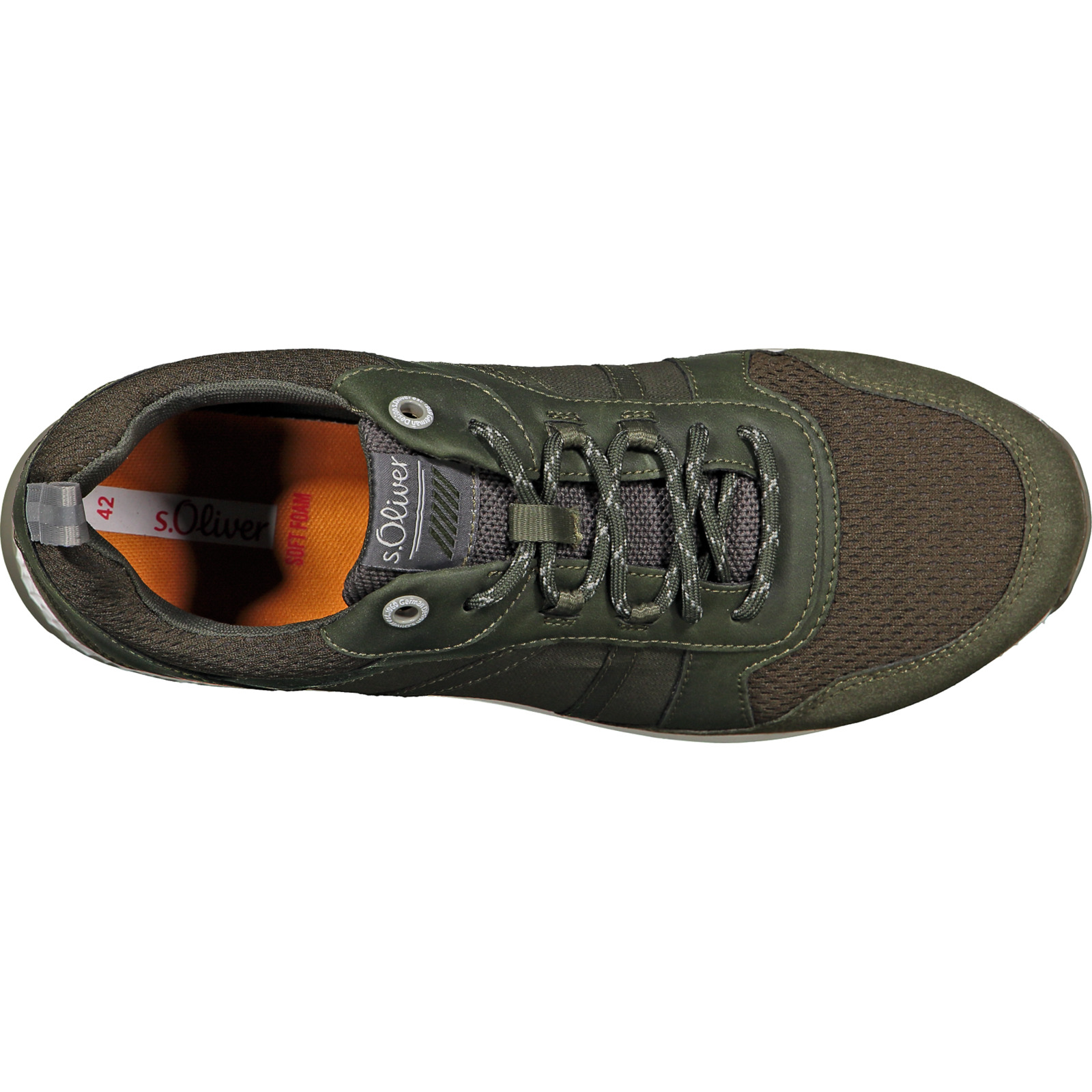S.Oliver Sneaker low Hr., 46, dunkelgrün