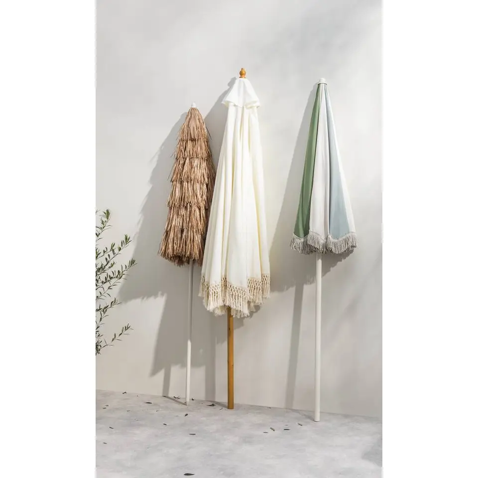 Parasol Oliva tilt - zand/groen - Ø200 cm