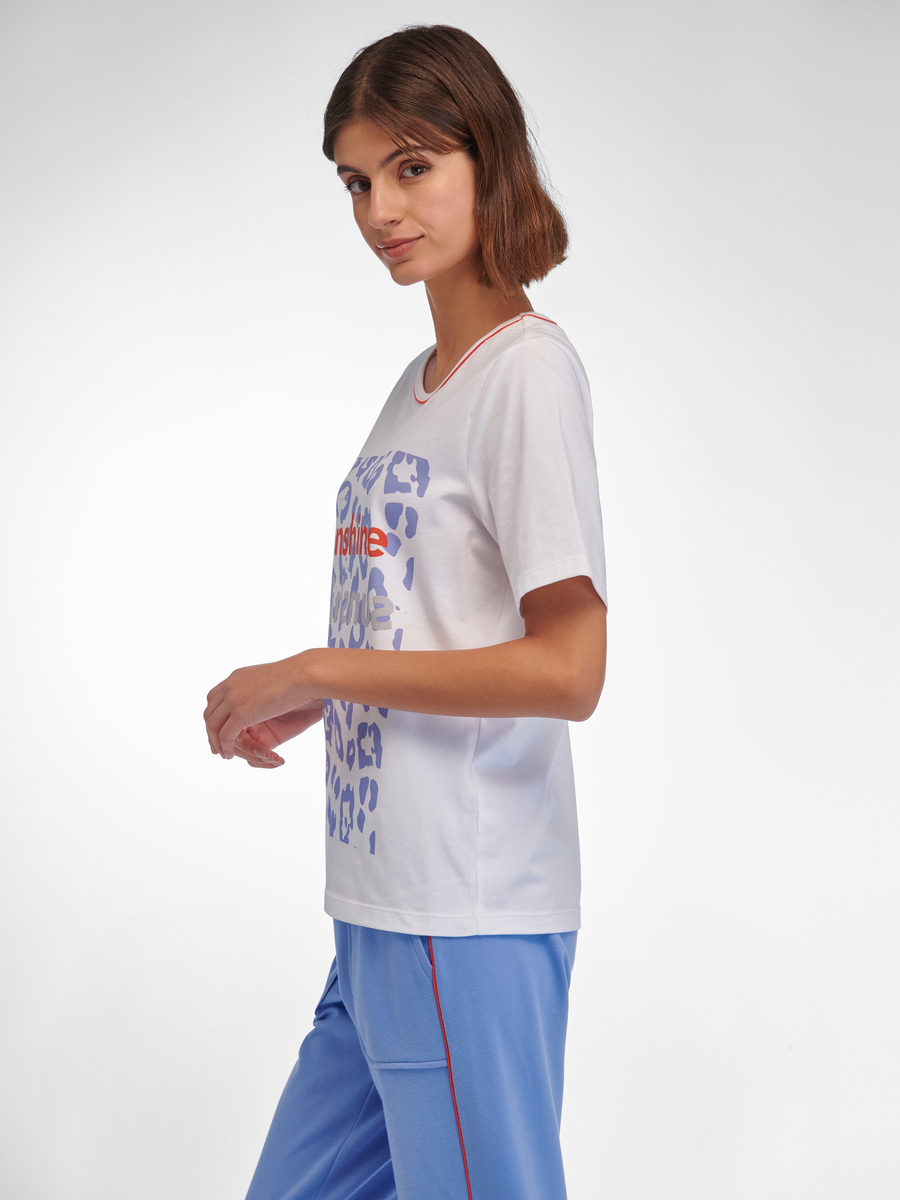 Rundhals-Shirt mit 1/2-Arm