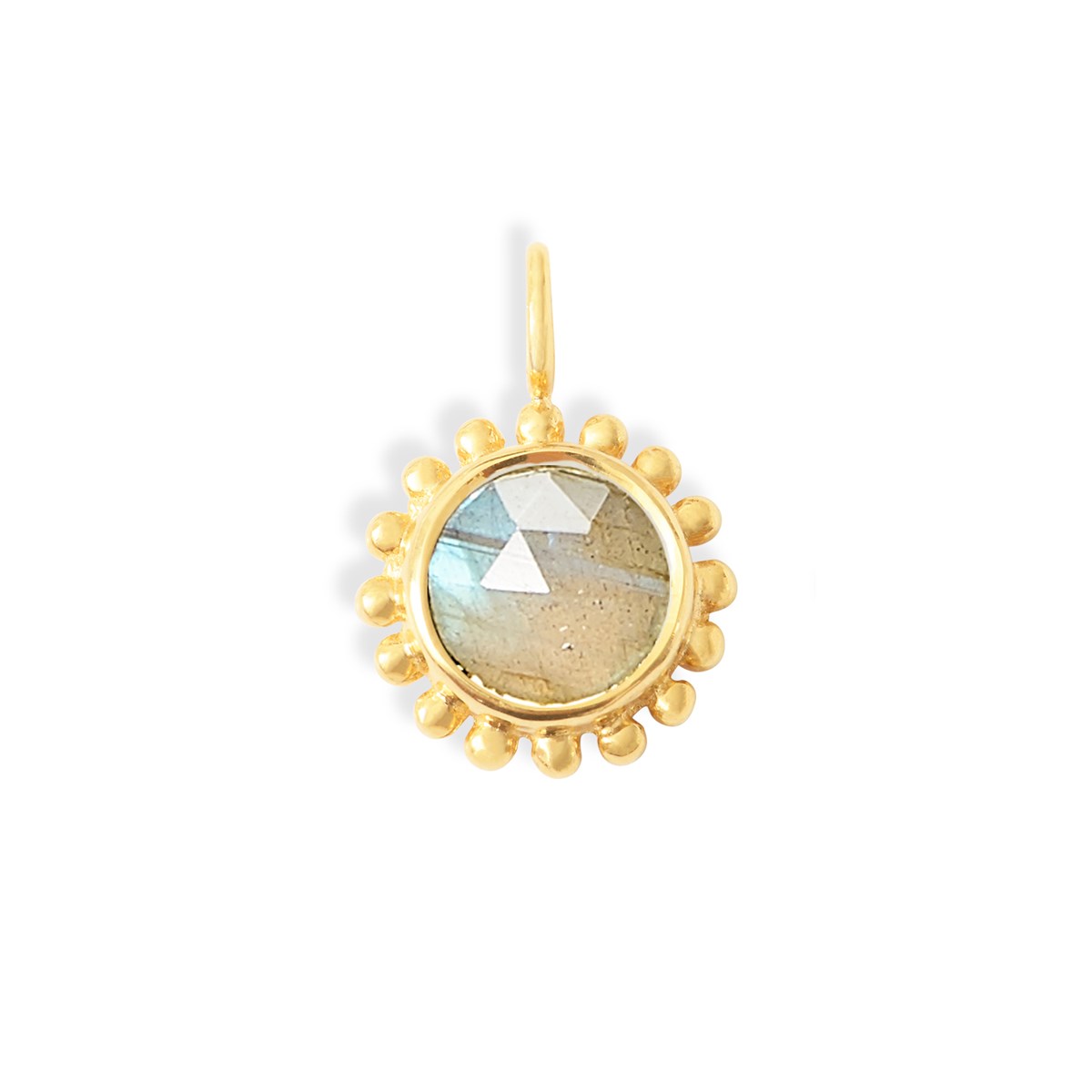 Collier Surya Grand Soleil et Labradorite