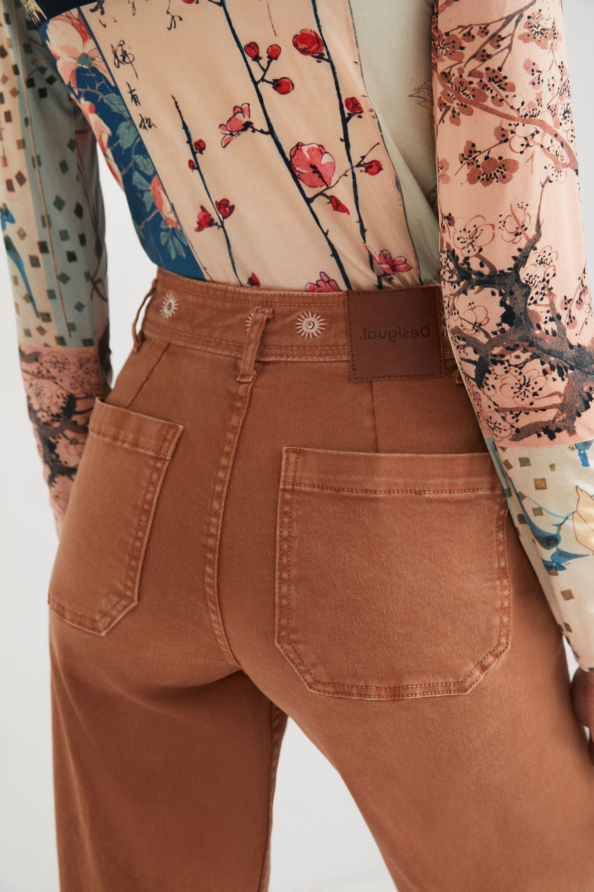 Pantalon wide leg straight