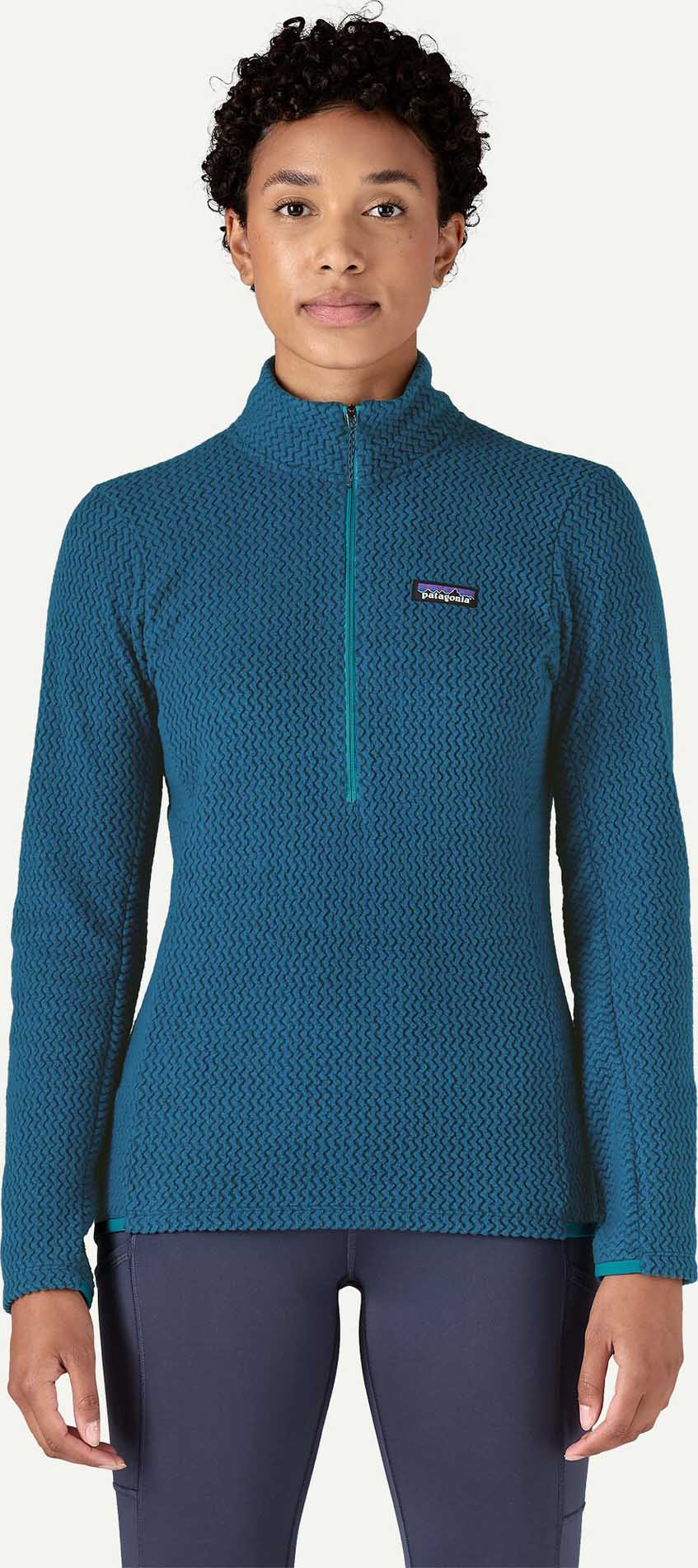 R1 Air Zip Neck Dame Lagom Blue