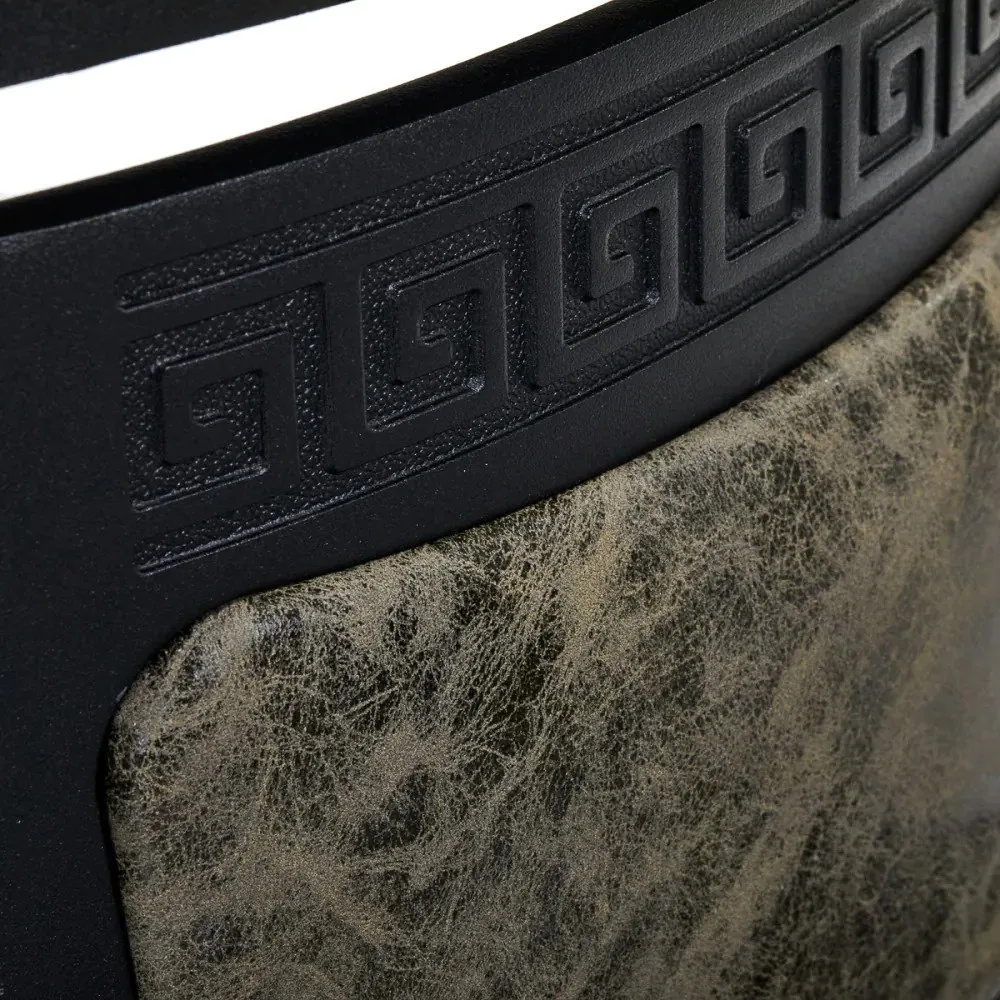 Activeshop Gabbiano barberstol President Old Leather green