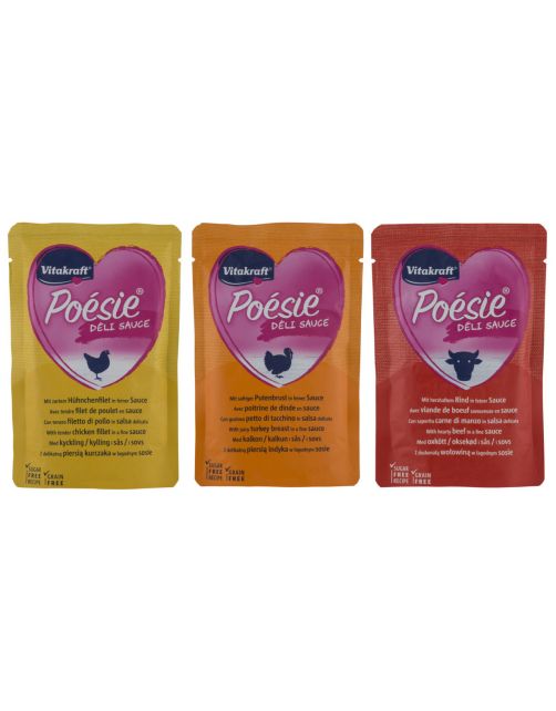 Vitakraft Poésie Multipack Deli Sauce Vis Pouch 6x85 g - Kattenvoer