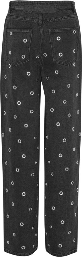ROTATE Birger Christensen HIGH RISE JEANS Dark grey denim
