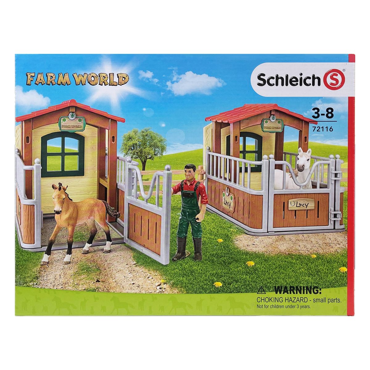 Schleich 72116 - Farm World - Besuch im Offenstall