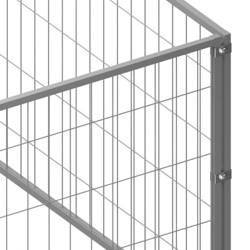 Canil de aço grande VidaXL