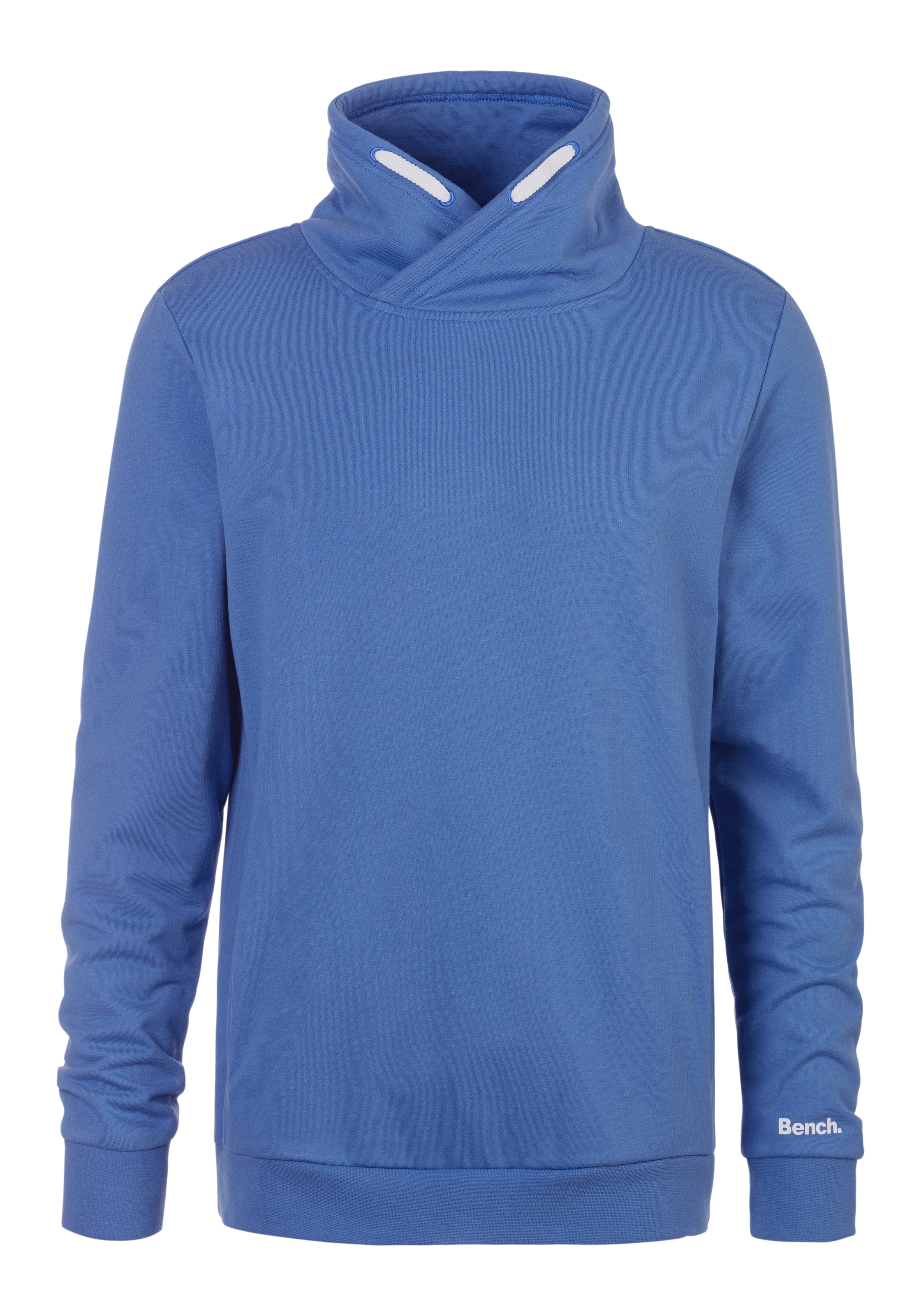 Bench. Loungewear Sweatshirt , mit grossem Stehkragen aus einer Baumwollmischung