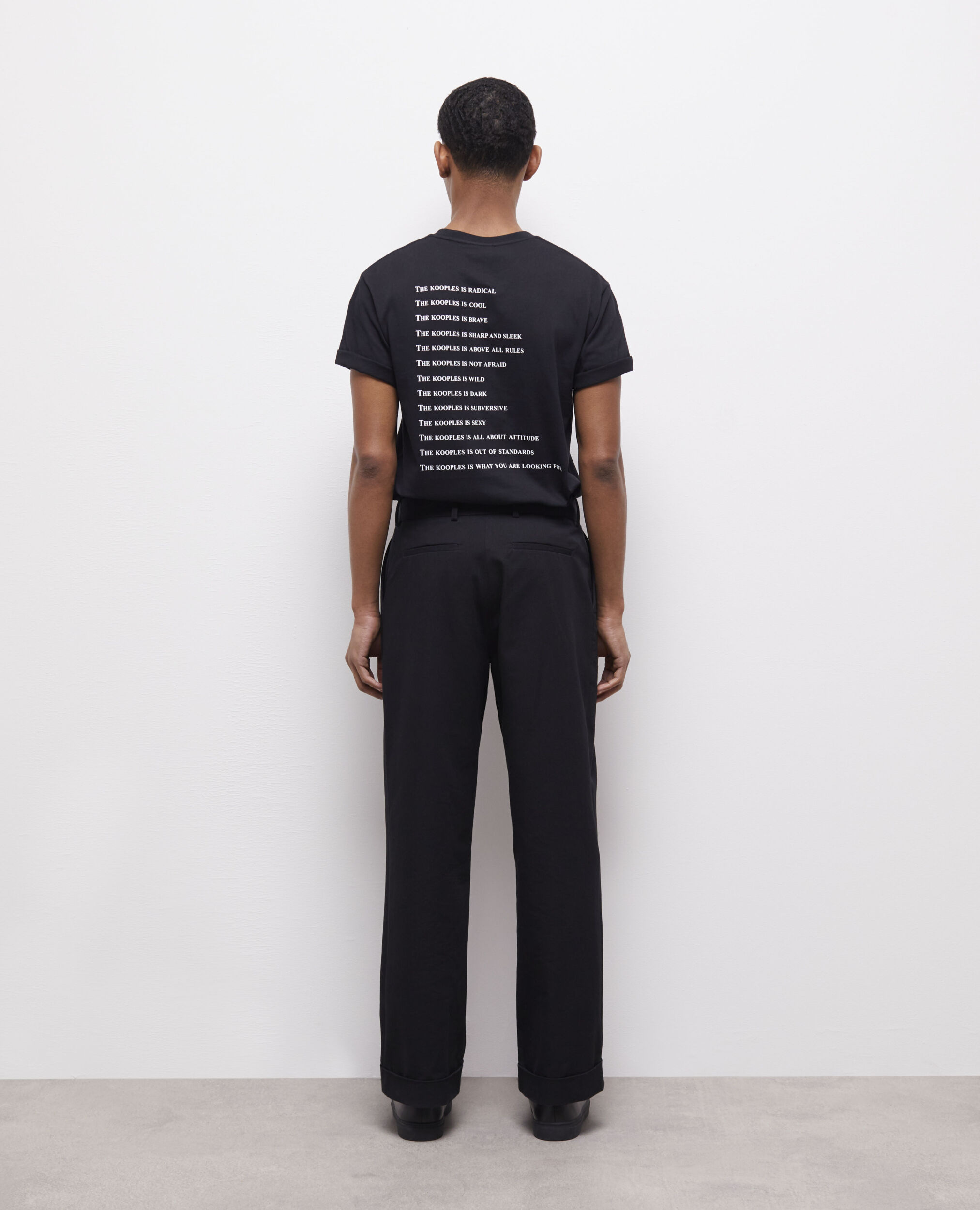 Pantalon large noir