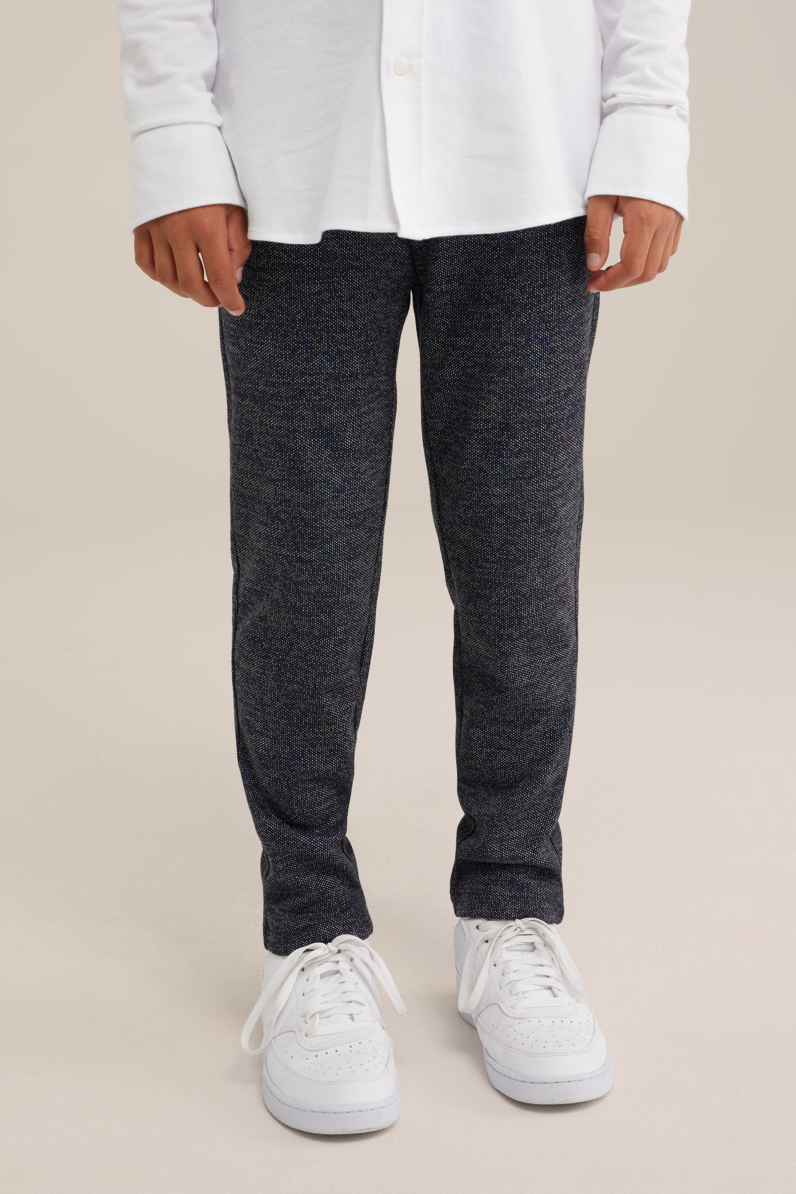 Jongens joggingbroek met dessin Blue Ridge Marineblauw