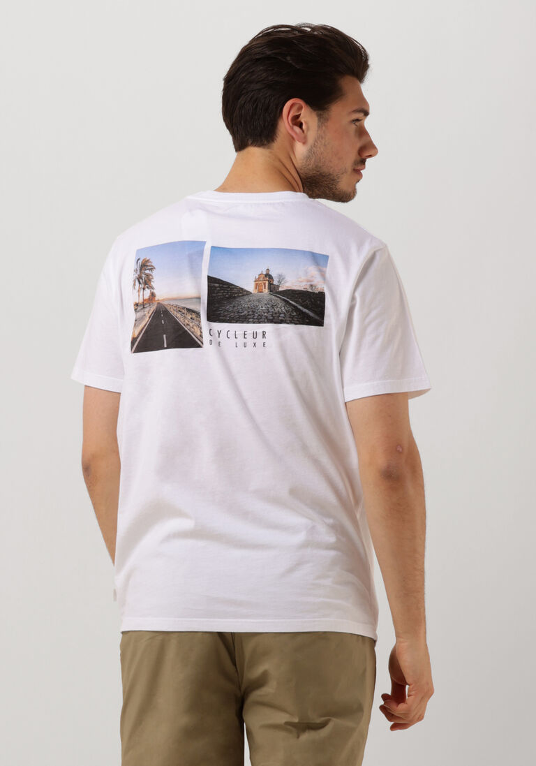 CYCLEUR DE LUXE witte cycleur de luxe t-shirt flagroads
