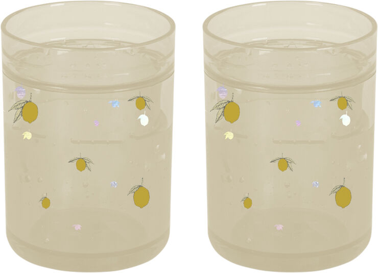 Konges Sløjd 2 PACK GLITTER CUPS Lemon