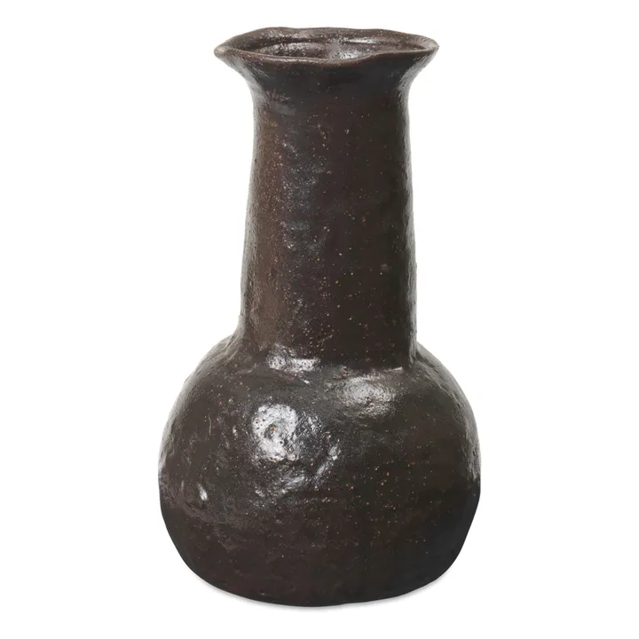 Ferm Living Vase long en terracotta Doro | Marron