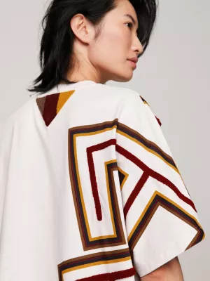 Camiseta Tommy x Pendleton Valley Stripe TH Monogram Boxy