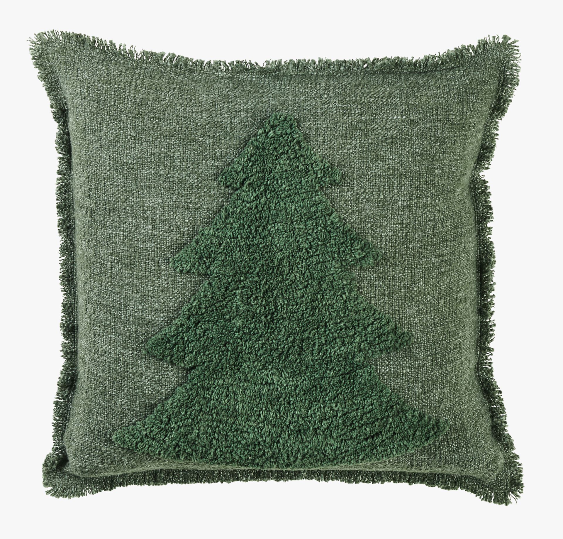 Pynteputetrekk mørk grønn - 50x50 cm