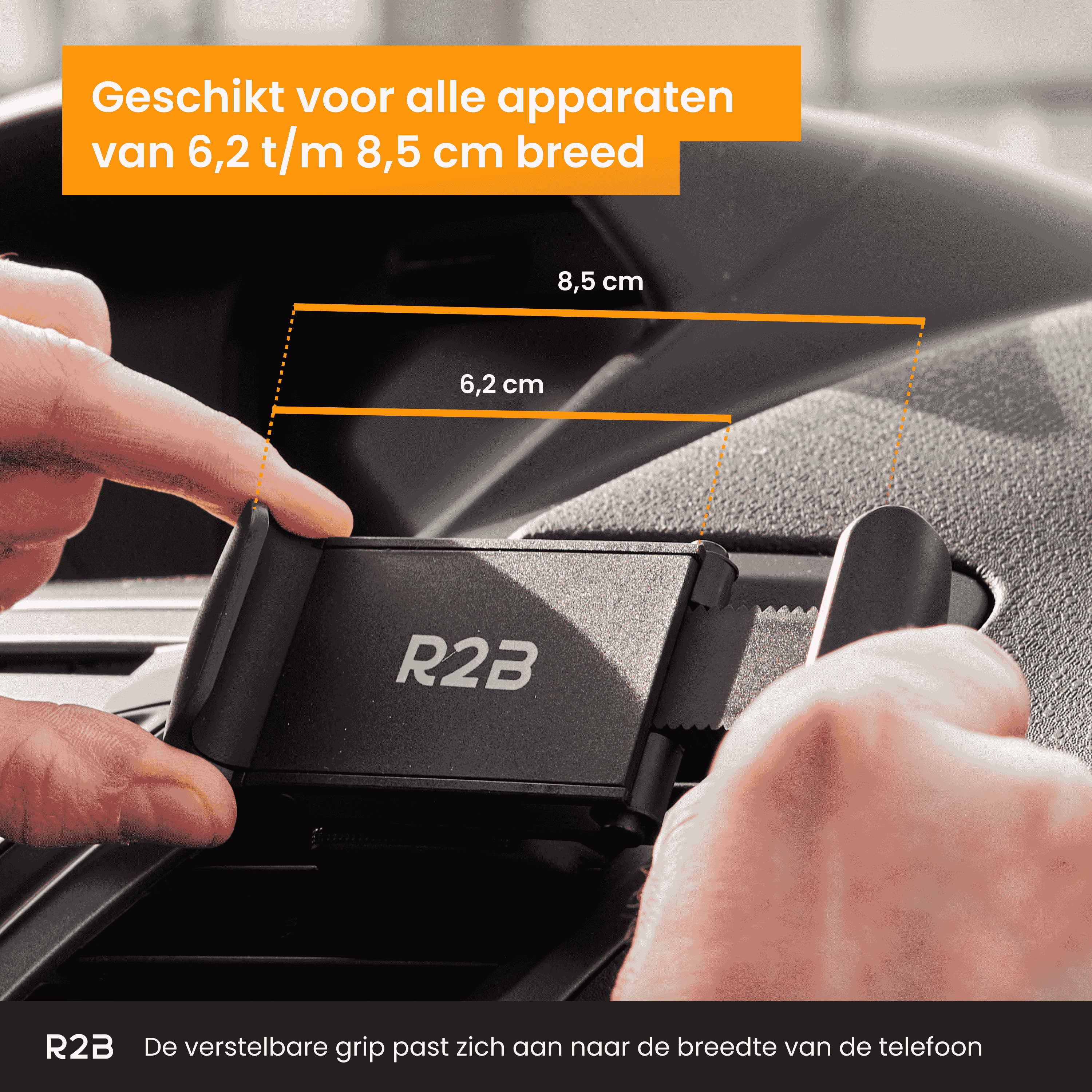 R2B Ventilatie Rooster Auto Telefoonhouder