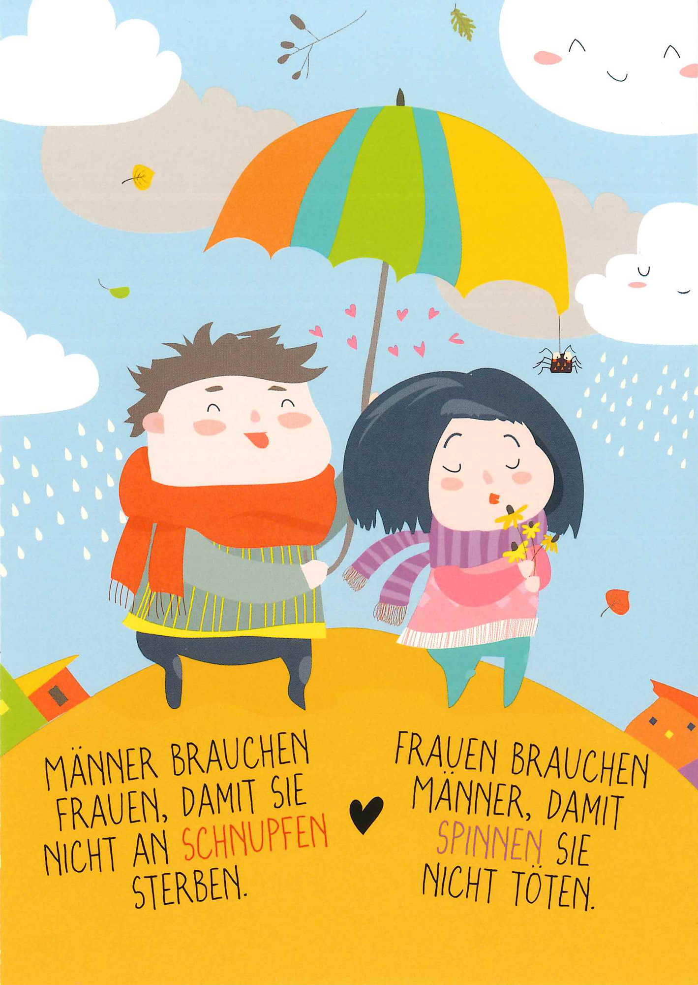 Postkarte 'Männer brauchen Frauen...' günstig bestellen