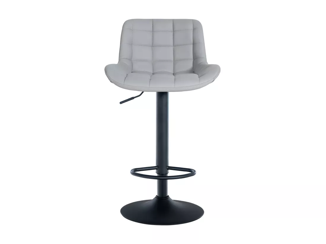 Lot de 2 Tabouret de bar - Similicuir - Gris - Tover