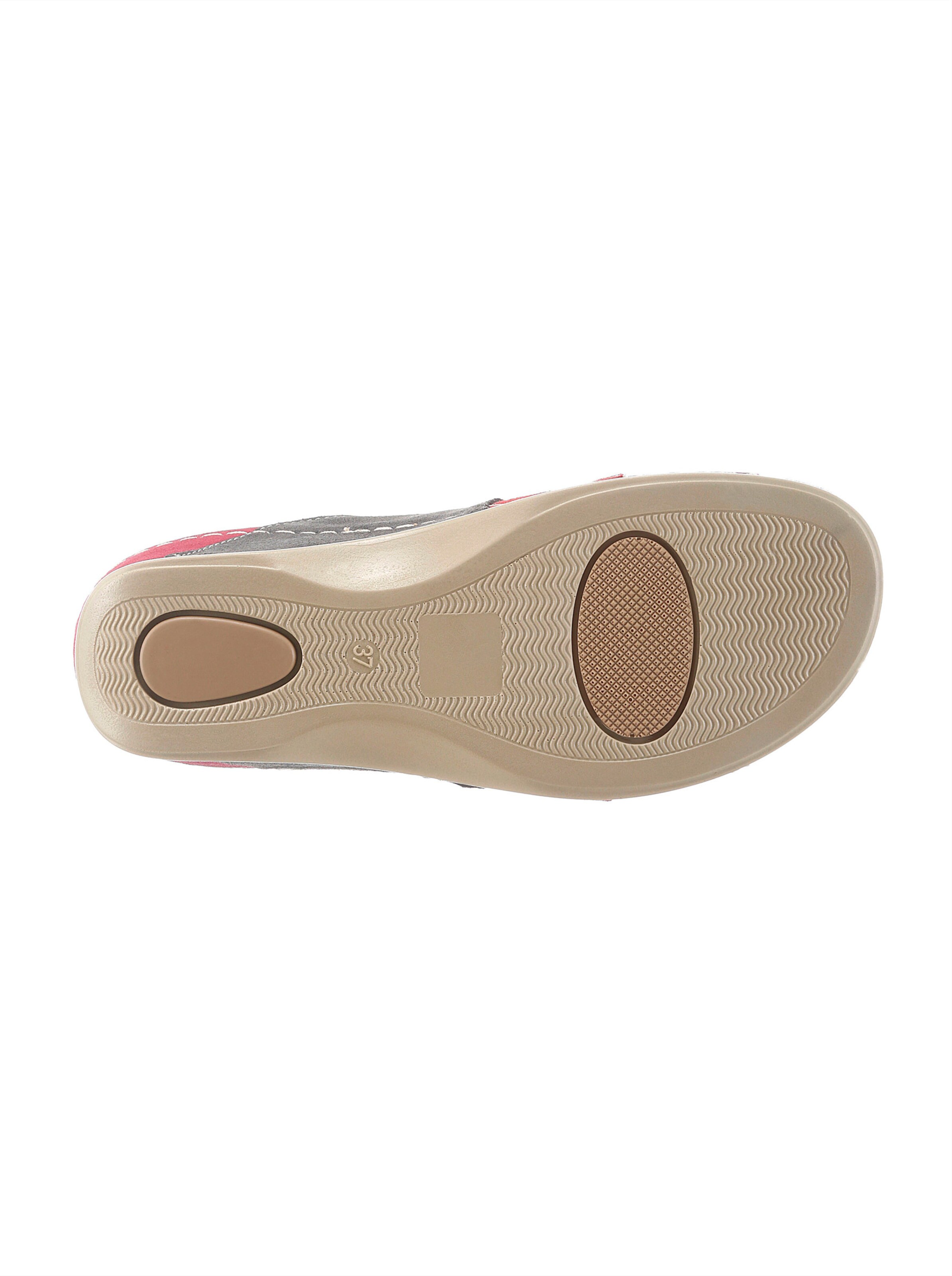 Mubb Pantolette in rot-grau