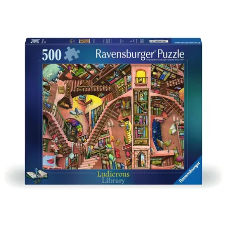 Ravensburger Puzzle - Ludicrous Libray, 500 Teile