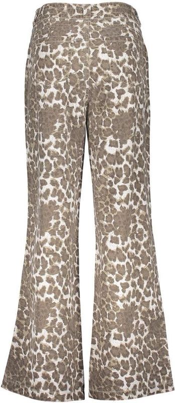 Geisha - Jeans - Zand - Wide Leopard Dessin
