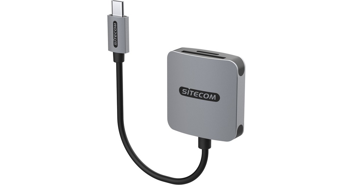 SitecomUSB-C kaartlezer UHS-II (312 MB/sec)  (Grijs)