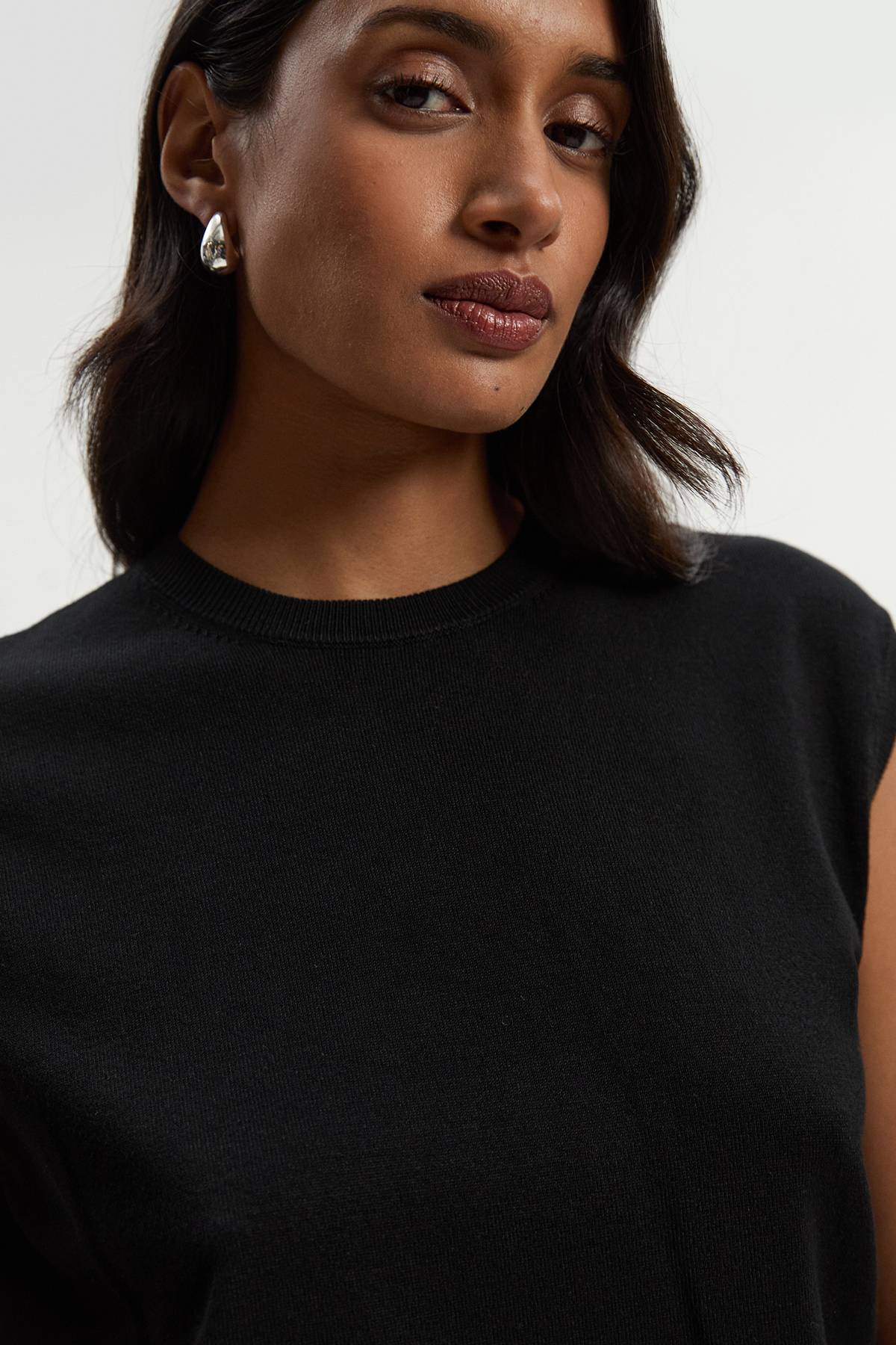 KarenMillen Haut en Maille Mélange Viscose