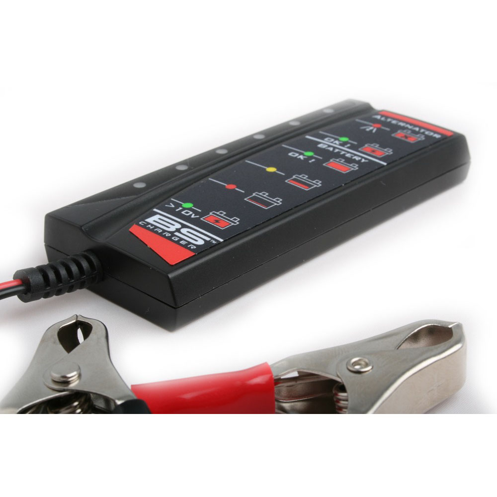 BS Battery - Testeur de batterie et d'alternateur BT02 Noir / Rouge