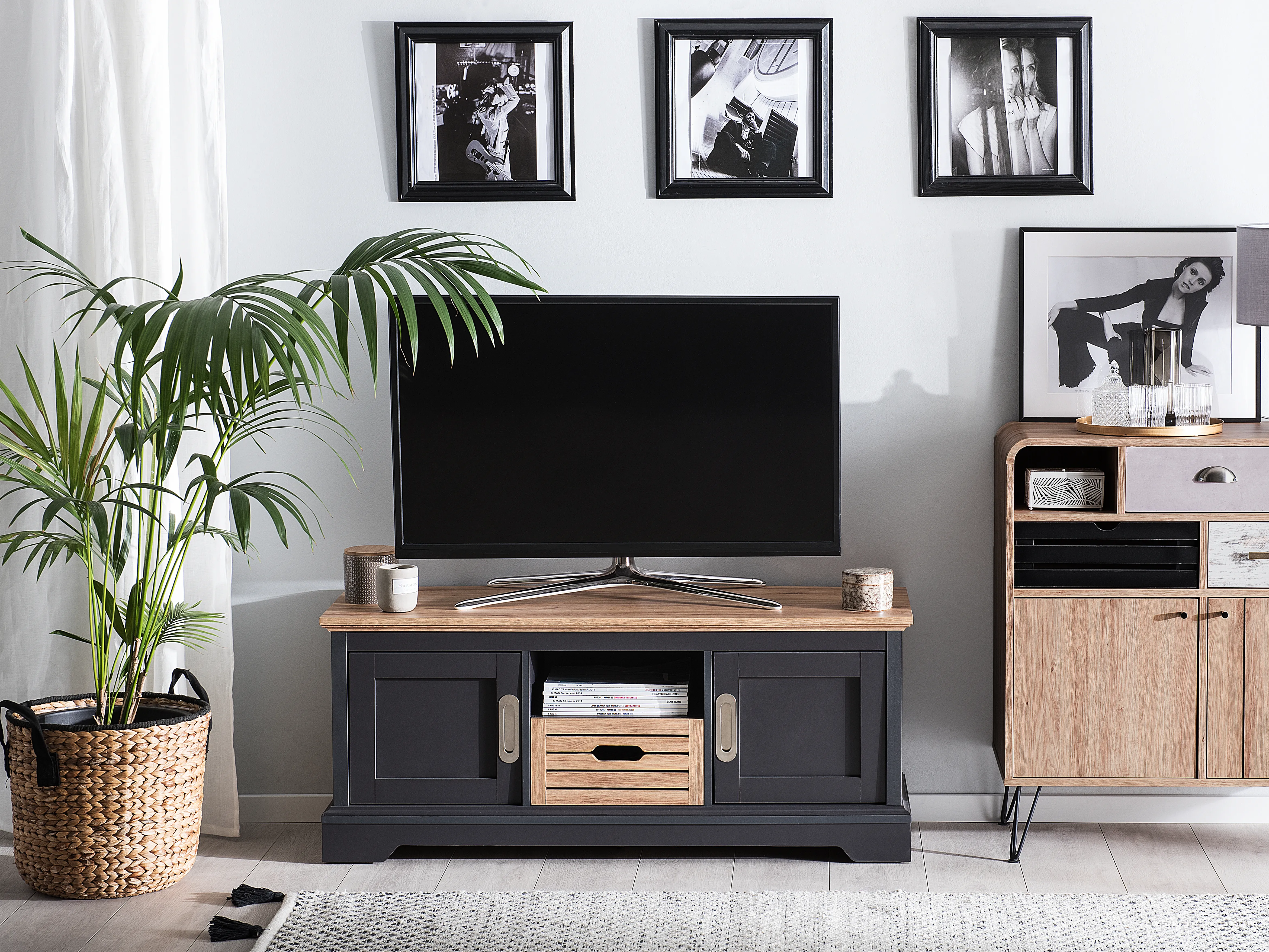 TV-meubel GARET Donkergrijs